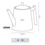 Theepot Ancona 0,9 L